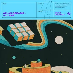 Atlas Dreams — sample pack cover, opens on Splice