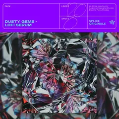 Dusty Gems — sample pack cover, opens on Splice