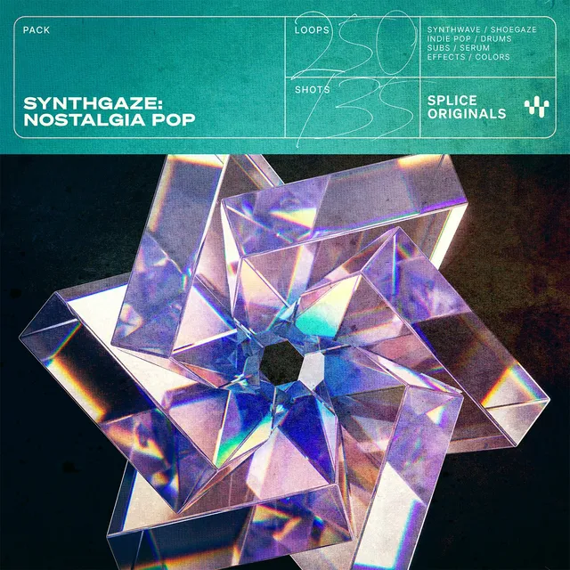 Synthgaze — sample pack cover, opens on Splice